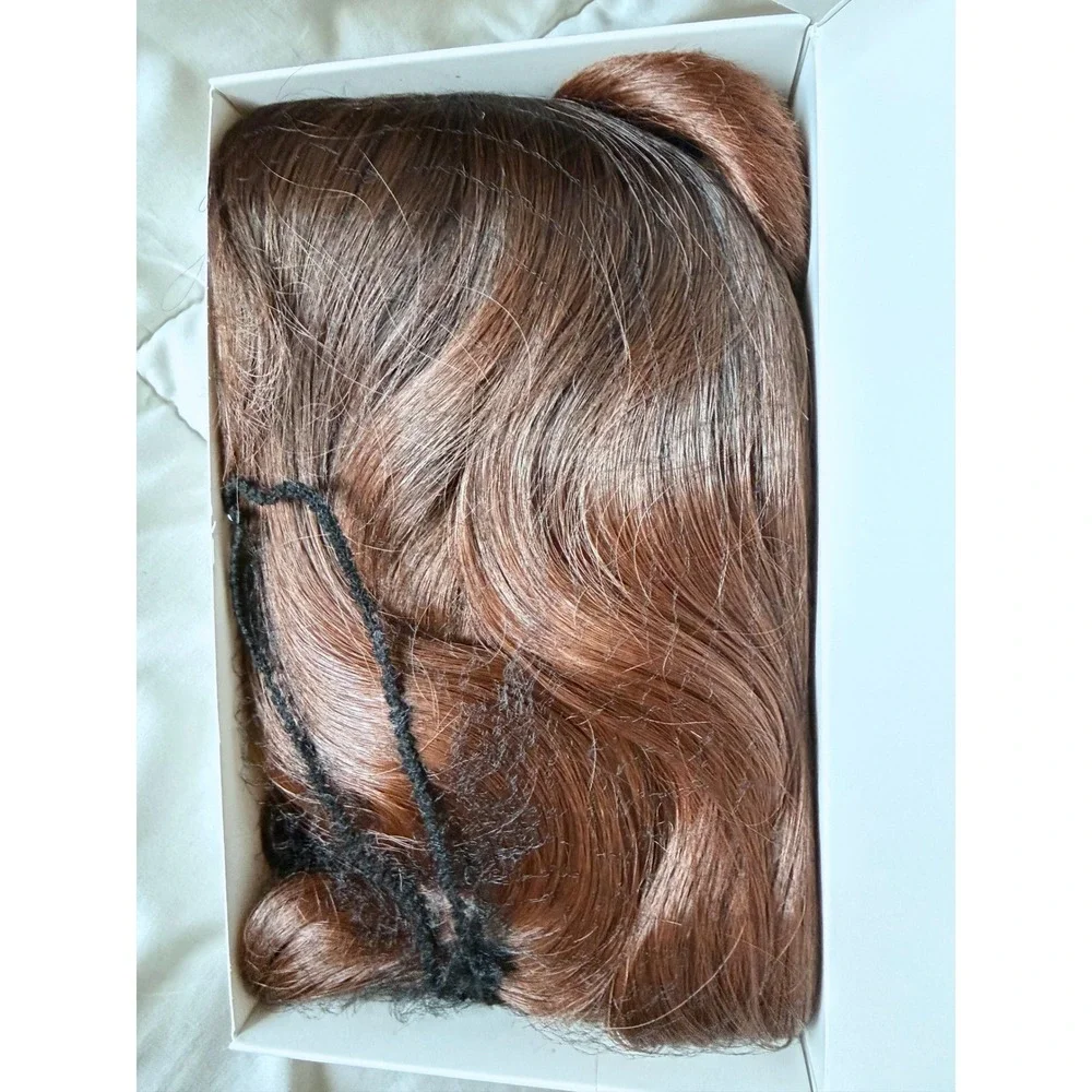 Long Wavy Fringe Wig in Deep Chestnut Brown - Women Hair Extensions